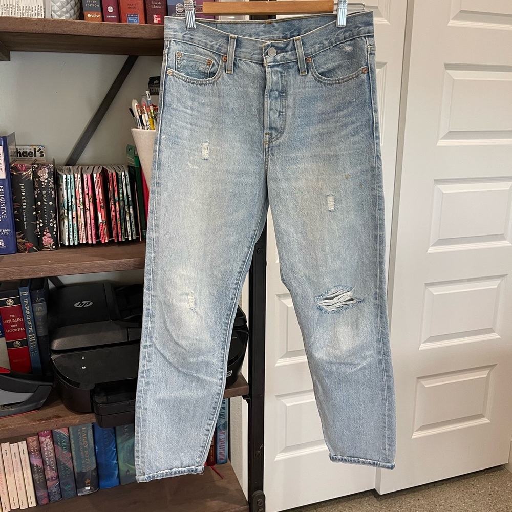 Levi's Light Blue Ankle & Cropped Jeans